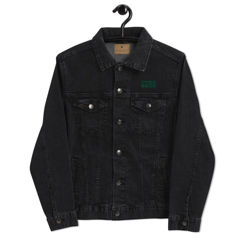 Basketball &God Evergreen Denim Jacket